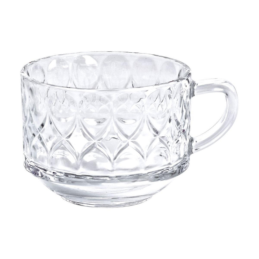 Набор чашек прозрачных 6 шт 270 мл стеклянных для чая, для кофе HP-YH-11 Киев - изображение 5