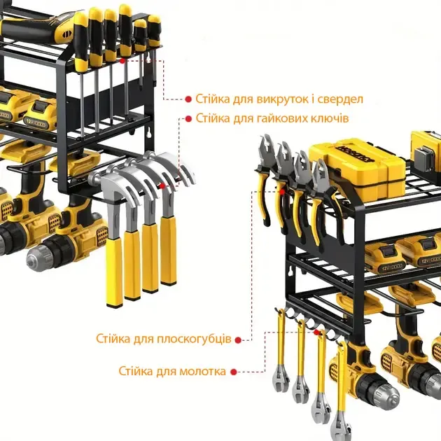 Полка органайзер для инструментов на 3 уровня MZY-859 Коломия - фото 2