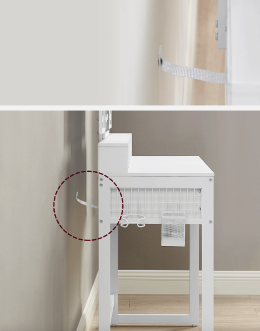 Туалетний столик Leobert Vicco трюмо з пуфом білий Київ - фото 5