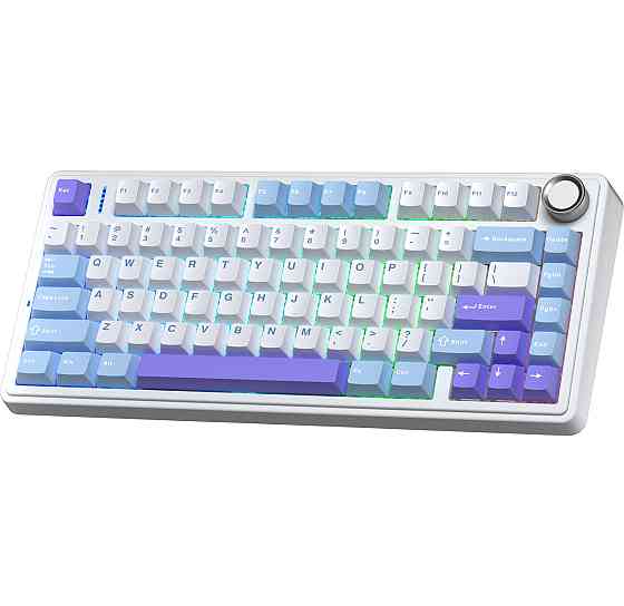 Клавіатура бездротова Aula F75 Gasket Reaper switch Purple (6978080501479) ( білий, фіолетовий ) Харьков