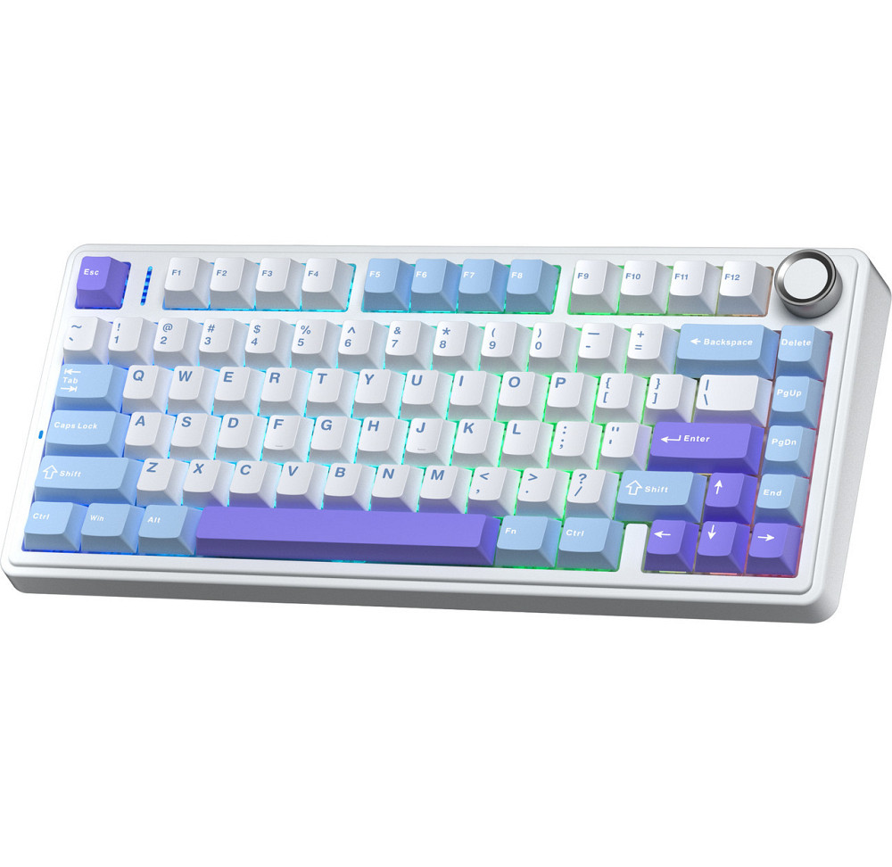 Клавіатура бездротова Aula F75 Gasket Reaper switch Purple (6978080501479) ( білий, фіолетовий ) Харків - фото 5