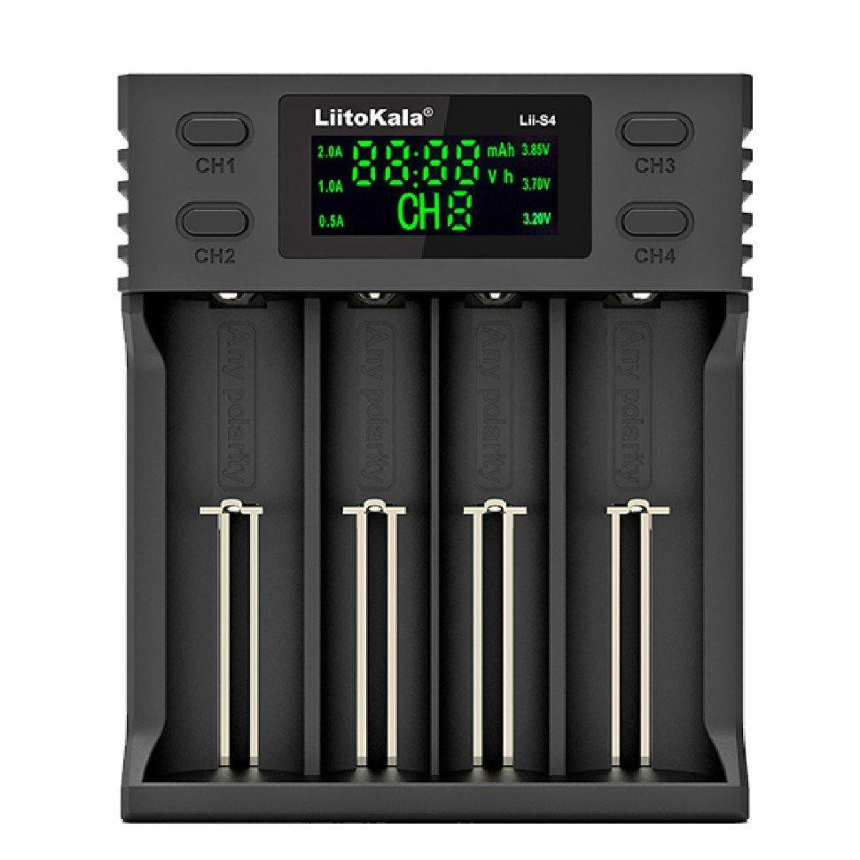 Зарядное устройство Liitokala Lii-S4, 4 канала, Ni-Mh/Li-ion/LiFePo4, USB, LCD, Box Киев - изображение 1
