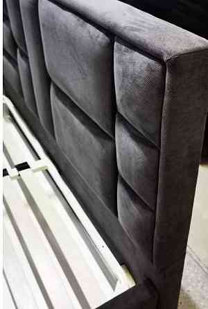 Ліжко TaurusDesign Gray Comfort на ніжках з нішею для білизни 180x190 темно-сірий Київ