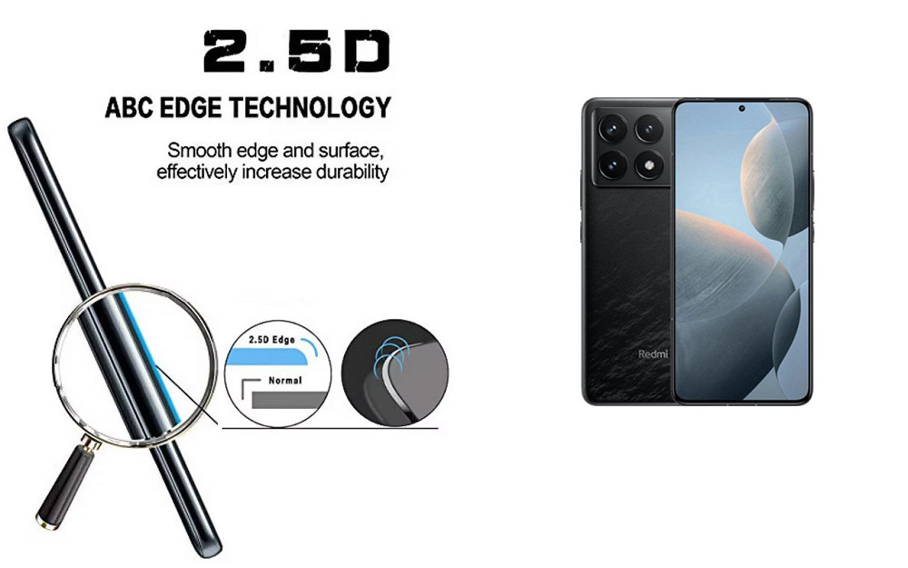 Защитное стекло ArmorGlass для Xiaomi Redmi K70, K70E, K70 Pro – устойчивое к царапинам и ударам Киев - изображение 2