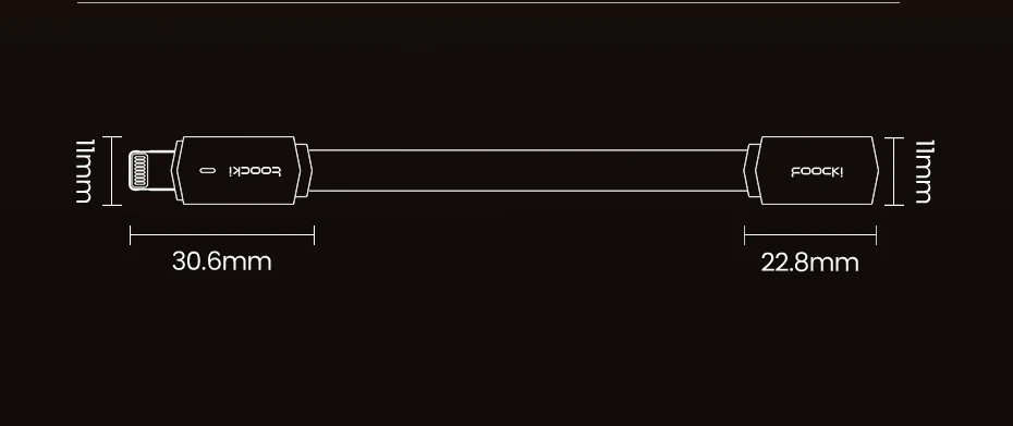 Кабель USB-C — USB-C 60W, міцний нейлоновий, швидке заряджання PD, металевий корпус, кутовий штекер + LED індикатор (1 м) Миколаїв - фото 8
