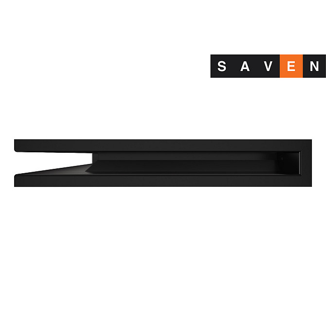 Вентиляційна решітка для каміна кутова ліва SAVEN Loft Angle 60х400х600 чорна Львів - фото 2