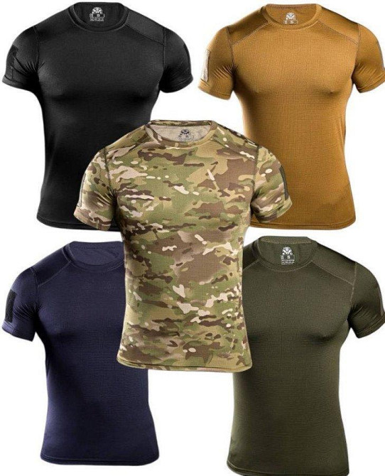 Тактична потовідвідна футболка samuray Cooltuch oliva Одеса - фото 11