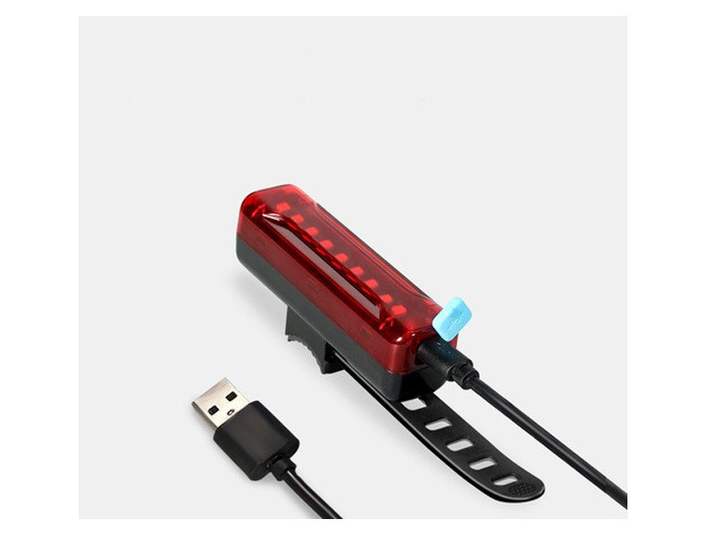 Вело габарит мигалка DEN-065 Feel Fit Чорно-червоний Бровари - фото 2