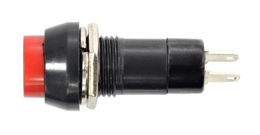 Кнопка кругла без фіксації ON-OFF червона 12V Харків - фото 2