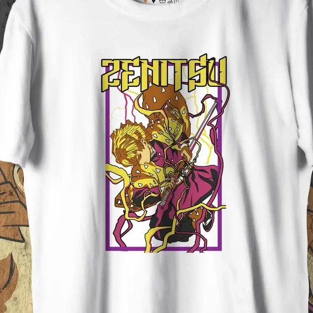 Футболка для підлітка хлопчика з принтом Клинок, рассекающий демонов Зеніцу 3 WE Розмір 160 Anime10412 Дніпро - фото 4