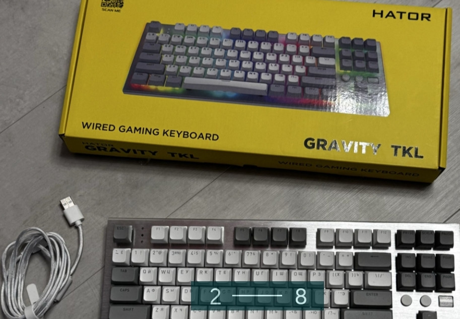 Ігрова Клавіатура HATOR Gravity TKL White. Київ - фото 7