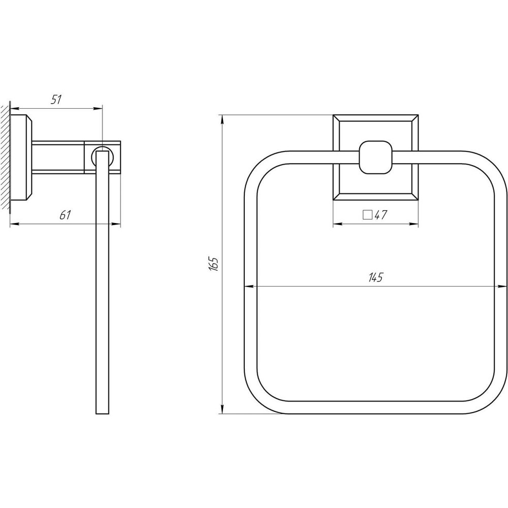 Держатель полотенец TOPAZ TKB 9913 Киев - изображение 4