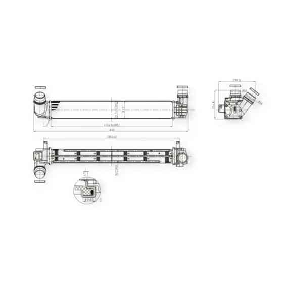 Радиатор Renault Scenic III, Megane III 1.5dCi 08- интеркулера Мукачево