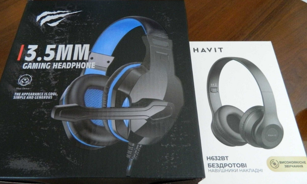 Наушники HAVIT H763d - игровые. Н632ВТ - беспроводные, для смартфонов. Харьков - изображение 1