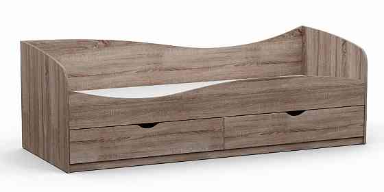 Кровать односпальная L-7, Дуб Сонома Трюфель, 2030х834х680 Львов