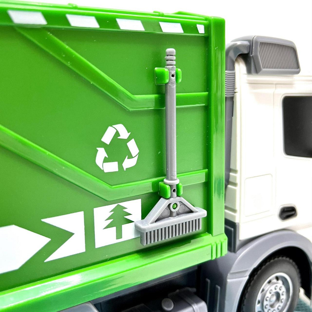 Сміттєвоз на радіокеруванні світло рухомі деталі на батарейках 32 см Зелений (HT077) Чернігів - фото 9