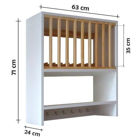 Полка для тарелок и блюд 
