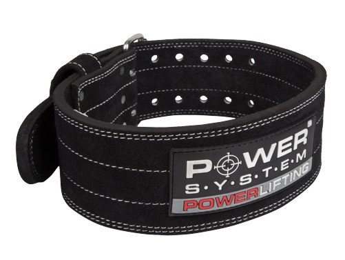 Пояс для пауерліфтингу Power System PS-3800  PowerLifting шкіряний Black XL Кам'янське - фото 1