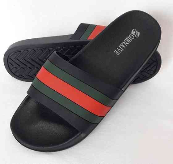 Шльопанці Тапочки Сланці Гуччі Чорні (розміри: 42,43) Дніпро