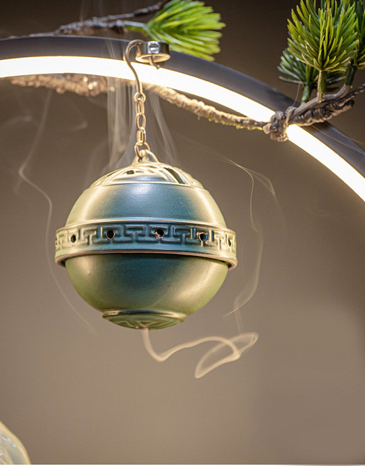 Декоративный водопад 42х42 см, фонтан, увлажнитель воздуха, подставка для конусов, светильник 5в1!! Кременчуг - изображение 6