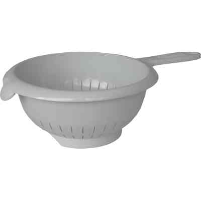 Дуршлаг Eurogold з ручкою 20 см white cement (ЕГ-920020/white cement) Винница