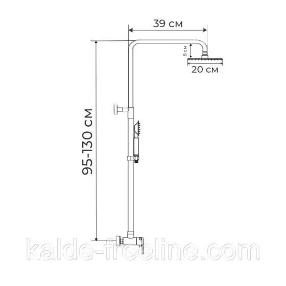 Душевая колонна со смесителем для душ. кабины MIXXUS SUS-003-J WHITE Харьков