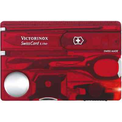 Мультитул Victorinox SwissCard Lite Transparent Red Blister (0.7300.TB1) Вінниця