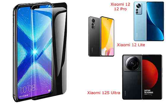 Захисне скло NeoGlass для Xiaomi 12, 12 Lite, 12 Pro, 12S Ultra – надпрозоре та стійке Київ
