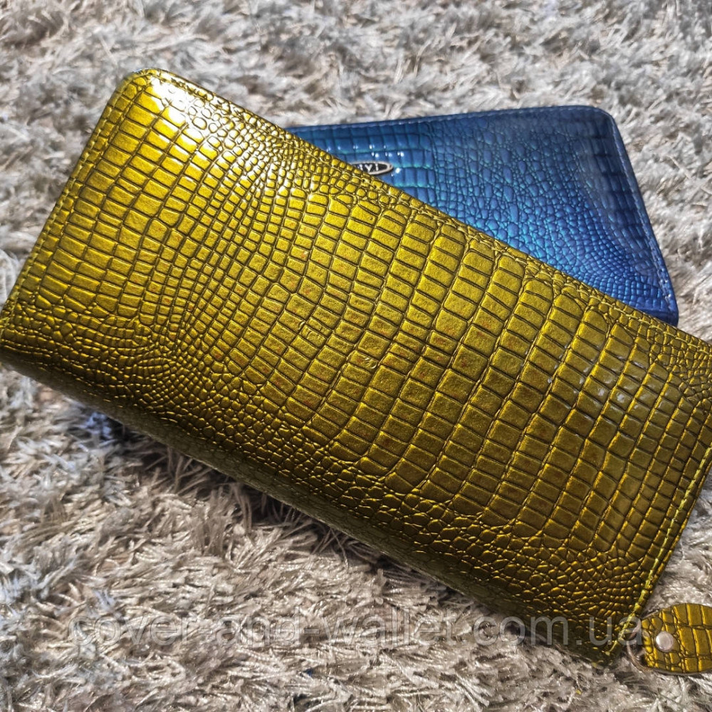 Жіночий гаманець на блискавці зеленого кольору Kivi Київ - фото 6