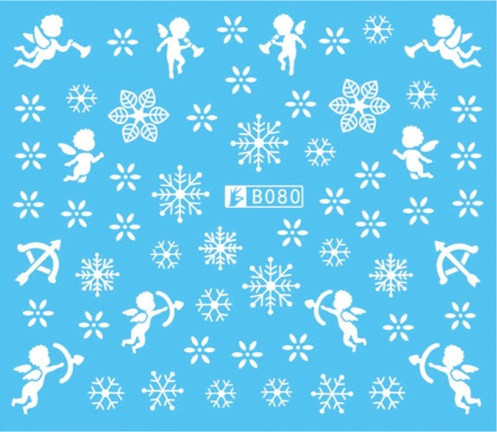 Новорічні наклейки на нігті Київ - фото 1