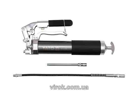 Шприц мастильний YATO, 500 см³, 70 MPa. з жорстк. і гнучк. трубками [12] Одеса