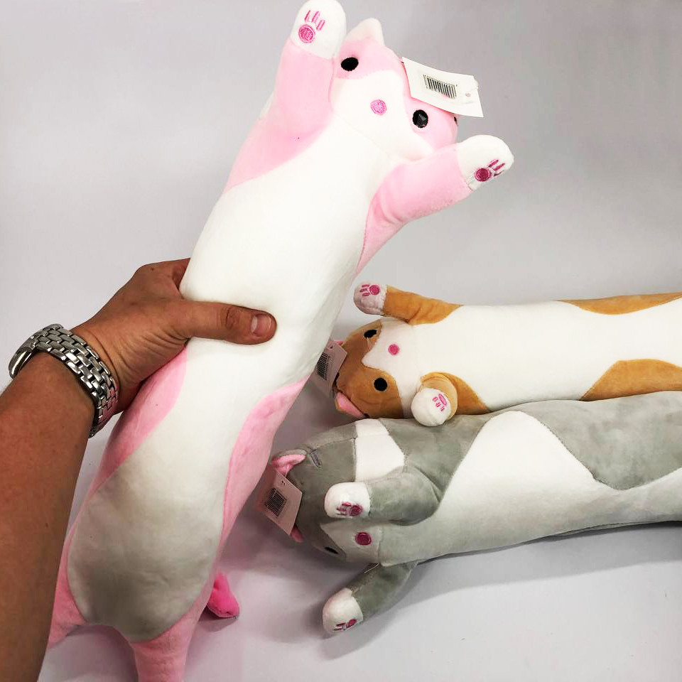 Кот обнимусь мягкий 50 см, Кот-подушка подарок для девушки, Игрушка антистресс котик XG-76 Львов - изображение 10