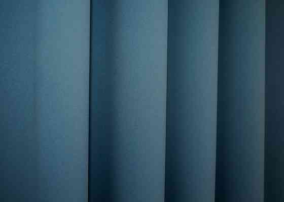 Комплект коротких штор VR-Textil Блекаут Midnight № 1675ш Синій 140х170 см 2 шт (35-0323) Київ