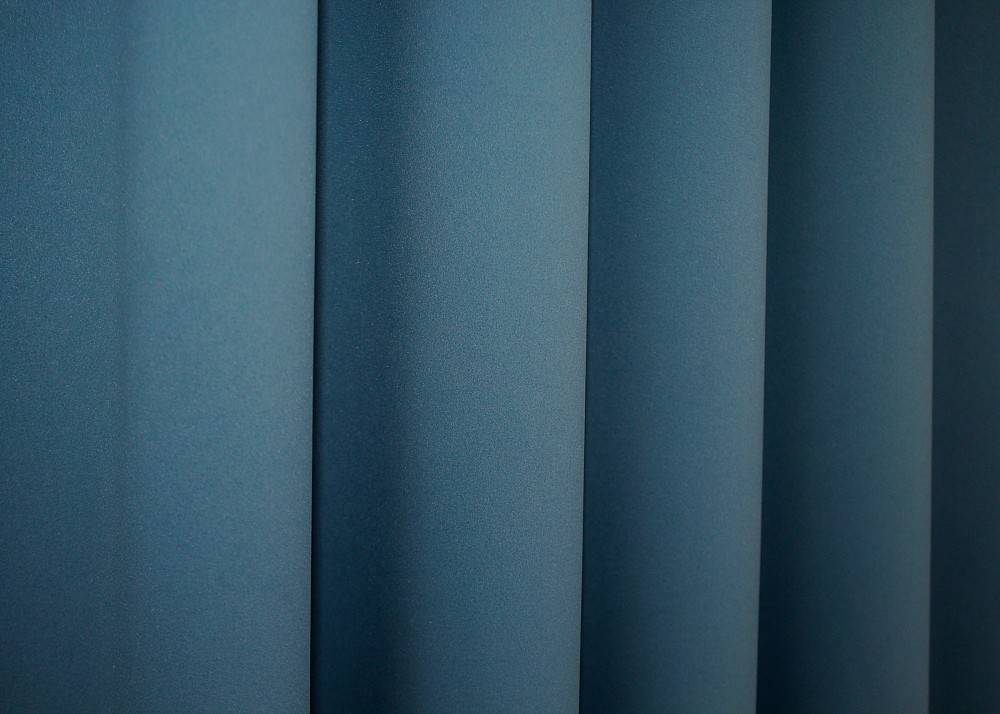 Комплект коротких штор VR-Textil Блекаут Midnight № 1675ш Синій 140х170 см 2 шт (35-0323) Київ - фото 5