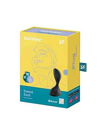 Анальна смарт-пробка з вібрацією Satisfyer Sweet Seal Black Sex Aura Київ