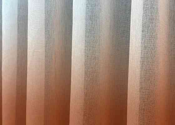 Тюль VR-Textil 577т Растяжка «Омбре» на батисте (под лен) с утяжелителем Терракотовый с белым 300х230 см (42-0697) Киев