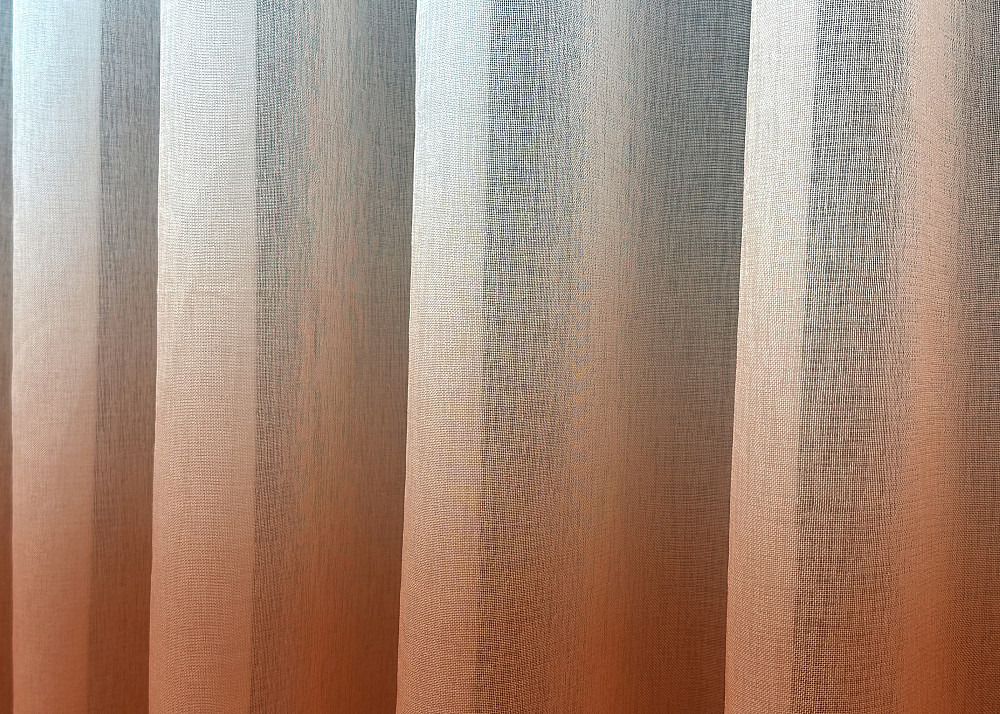 Тюль VR-Textil 577т Растяжка «Омбре» на батисте (под лен) с утяжелителем Терракотовый с белым 300х230 см (42-0697) Киев - изображение 5