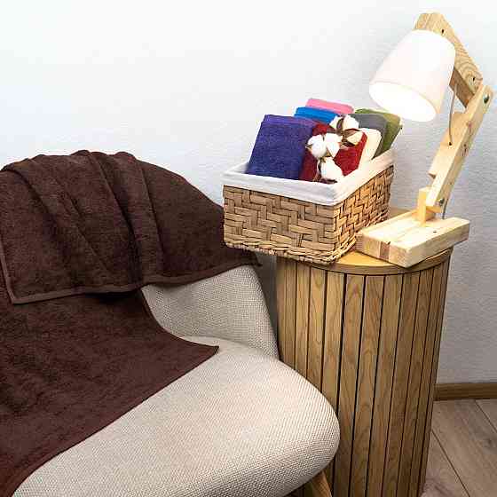 Набор махровых полотенец 3шт GM Textile 50х90см, 50х90см, 70х140см 400г/м2 (Коричневый) Сумы