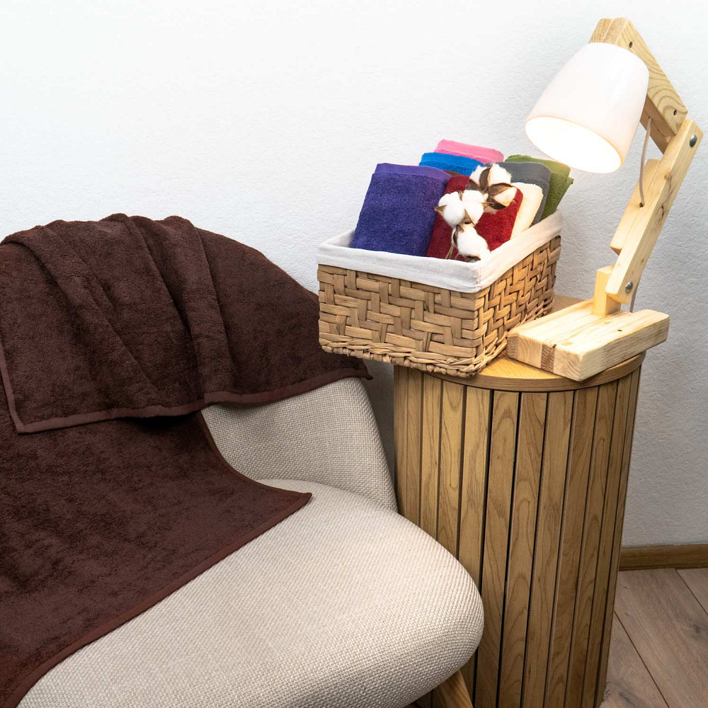 Набор махровых полотенец 3шт GM Textile 50х90см, 50х90см, 70х140см 400г/м2 (Коричневый) Сумы - изображение 2