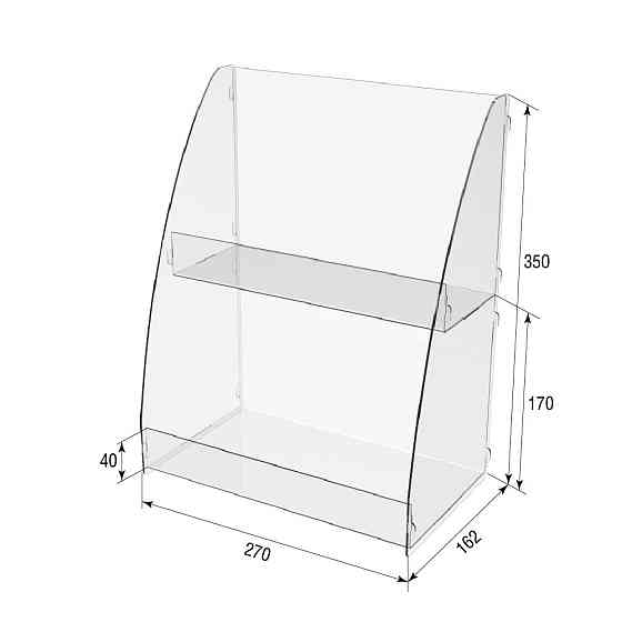 Товарна горка EKOSTAR на 2 полиці 270х162х350 Київ