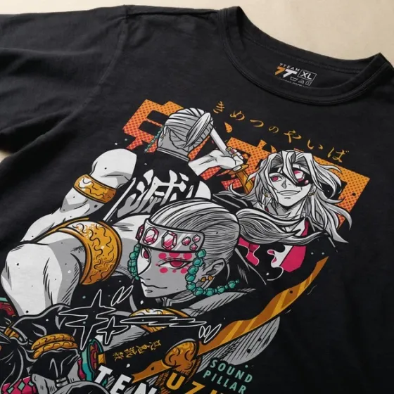 Футболка чоловіча з  принтом Клинок Рассекающий Демонов Тенген Узуй 7 Розмір 48 Дніпро