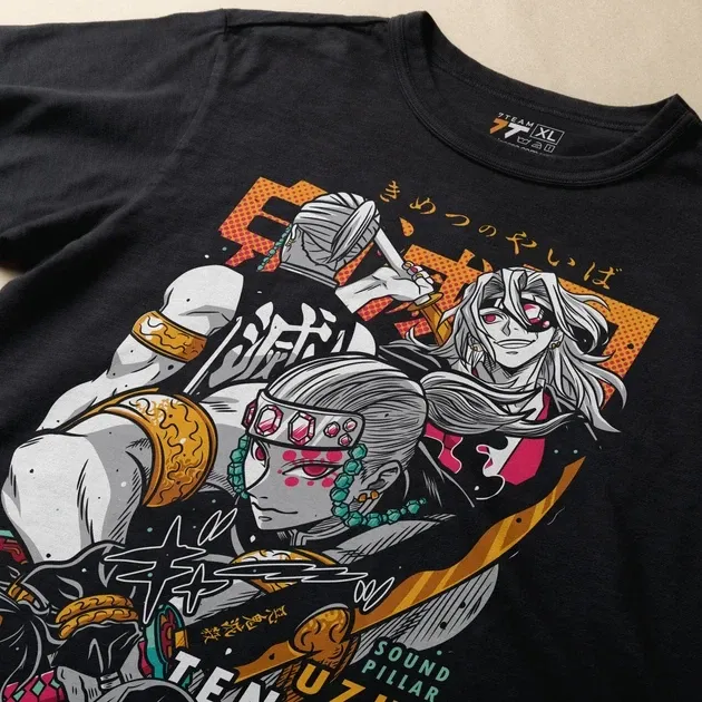 Футболка чоловіча з  принтом Клинок Рассекающий Демонов Тенген Узуй 7 Розмір 48 Дніпро - фото 5