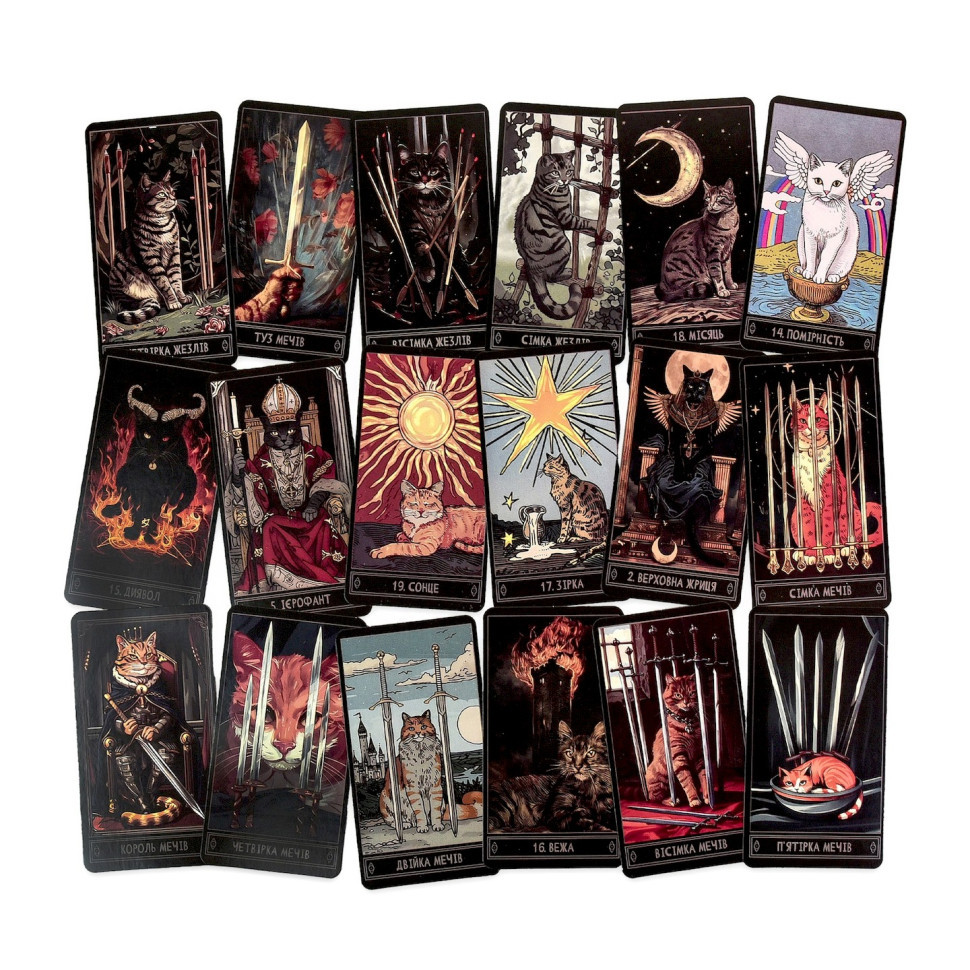 Гадальные карты Таро 30882 колода 78 карт, карта со ссылкой на инструкцию Винница - изображение 4