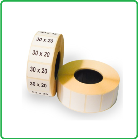Термоетикетка TEco 30 мм х 20 мм /1000 шт. Павлоград