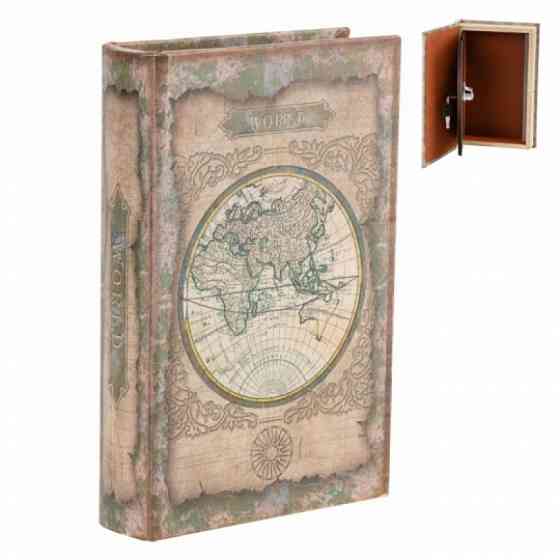 Книга-тайник сейф "Карта древнего мира" для денег и ценностей, 26 см Вінниця
