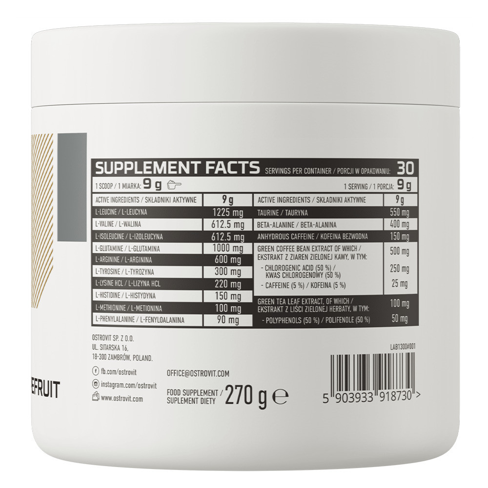Аминокислоты Ostrovit Amino Revive 270 g (Grapefruit) Луцк - изображение 2
