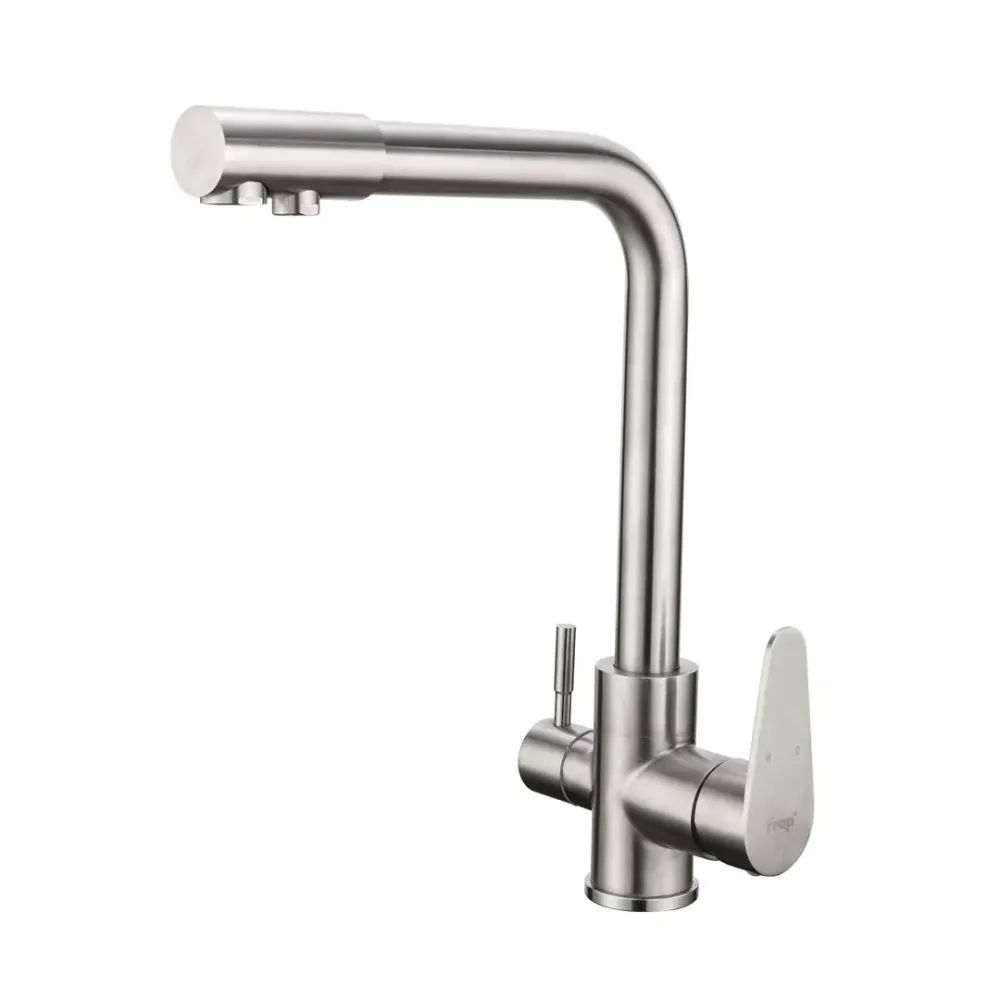 Змішувач для кухні з підключенням до фільтра Frap F4348 сатин Київ - фото 1