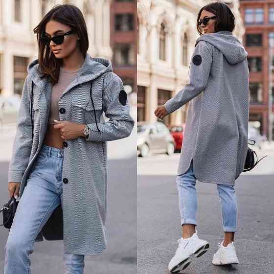 Жіночий кашеміровий кардіган з капюшоном "Dila" оптом | Норма Графіт, 46-48 Київ