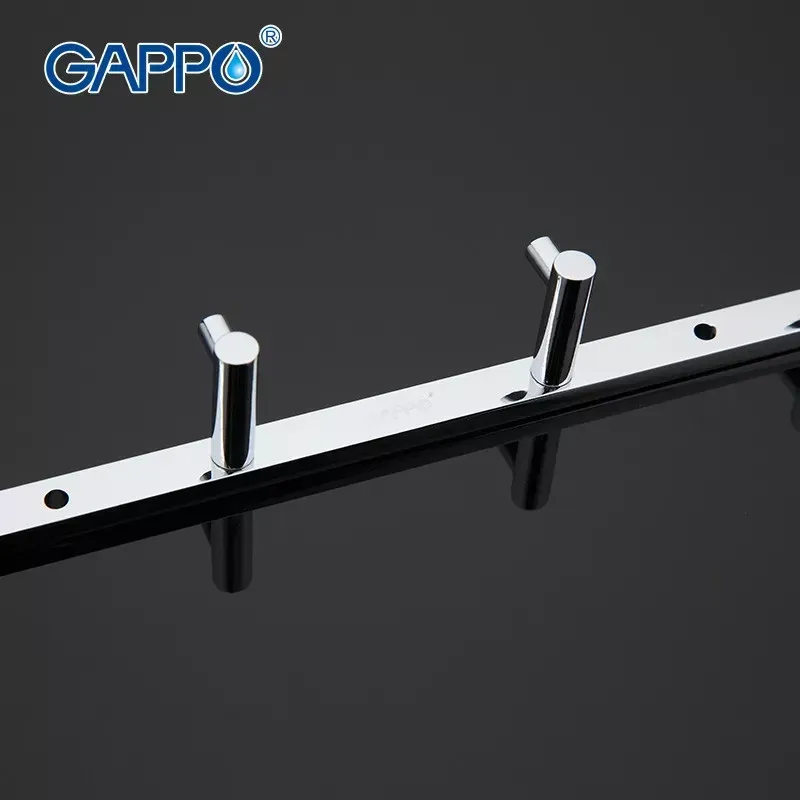 Держатель для полотенец и одежды GAPPO G202-4 на 4 крючка 235 мм, хром Киев - изображение 3