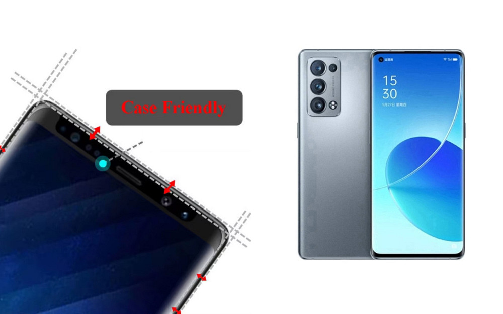 Захисне скло HyperGlass Pro для Oppo Reno 6 Pro+ 5G – максимальна чутливість та захист Київ - фото 4
